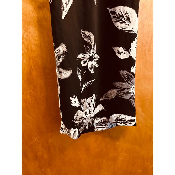 New Direction Floral Print Wide Leg Palazzo Pants Drawstring Size Medium - Picture 3 of 7